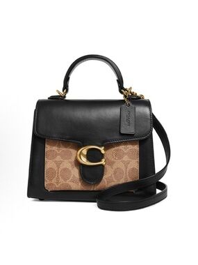 Coach Tabby Crossbody Top Handle 20 In Signature Canvas 870